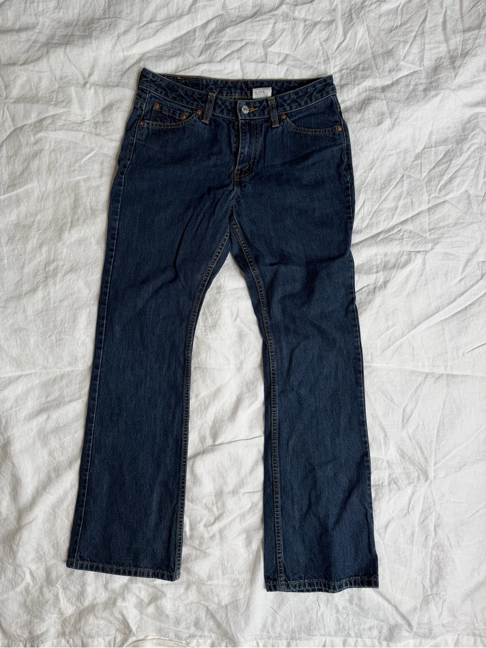 Levi’s Vintage Style 592 Dark Wash Straight Flare Jeans Size 10
